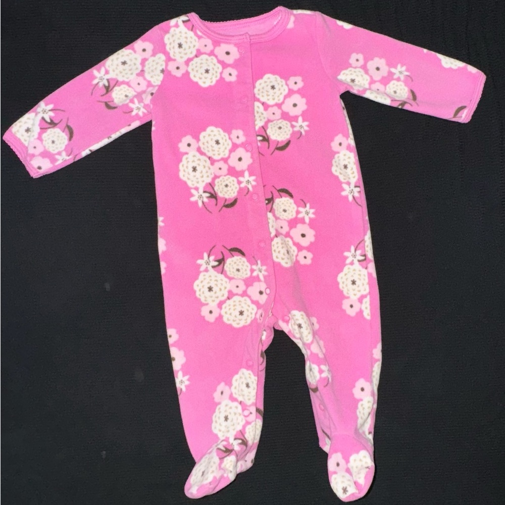 Floral Pink Baby Sleeper
